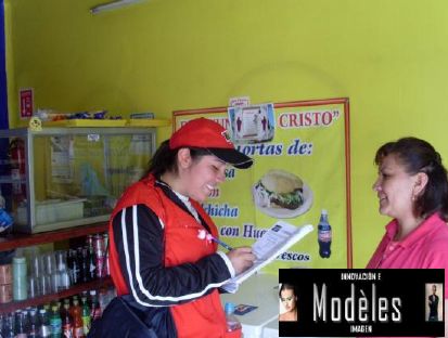 Mercadeo a traves de encuestadores, Donde el cliente se informo sobre los intereses de su principal target.